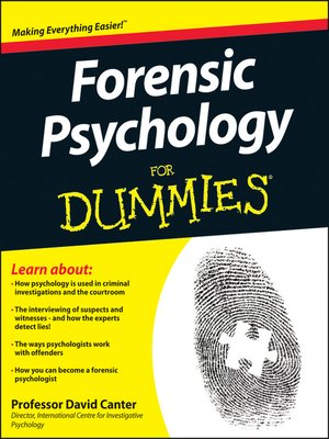 Forensic Psychology For Dummies - ebook